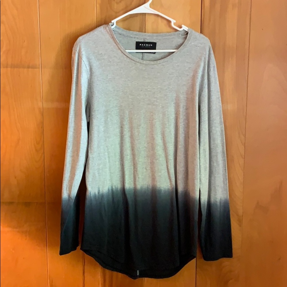 Pacsun Scallop Long Sleeve Tie Dye Shirt Small